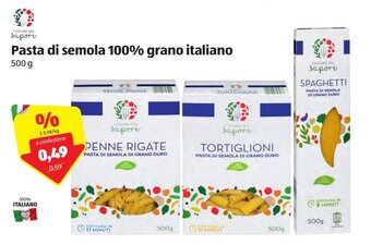 I Colori del Sapore Pasta di semola 100% grano italiano 500g