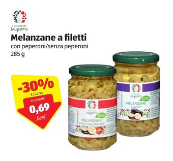 ALDI I Colori del Sapore Melanzane a filetti 285g offerta