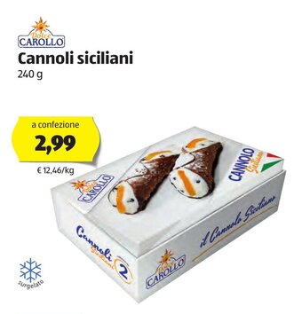 ALDI Carollo Cannoli siciliani 240g offerta