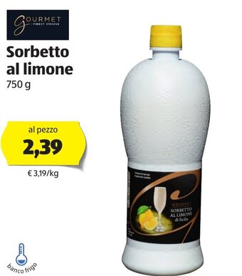 ALDI Gourmet Sorbetto al limone 750g offerta