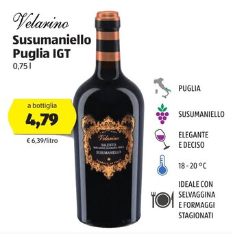 ALDI Velarino Susumaniello Puglia IGT 0,75l offerta
