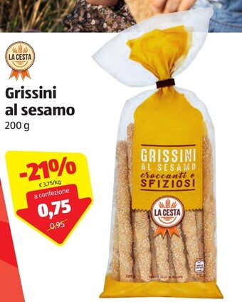 ALDI La Cesta Grissini al sesamo 200g offerta