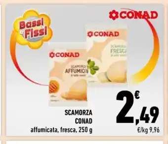 Conad Scamorza affumicata, fresca, 250 g