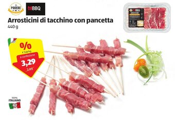ALDI Il Podere Arrosticini di tacchino con pancetta 440g offerta