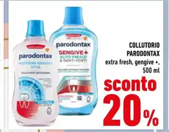 Conad Superstore Parodontax Collutorio extra fresh, gengive 500 ml offerta