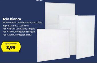 ALDI Tela bianca offerta