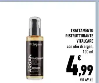 Conad Superstore Argan Vitalcare Trattamento Ristrutturante 100 ml offerta