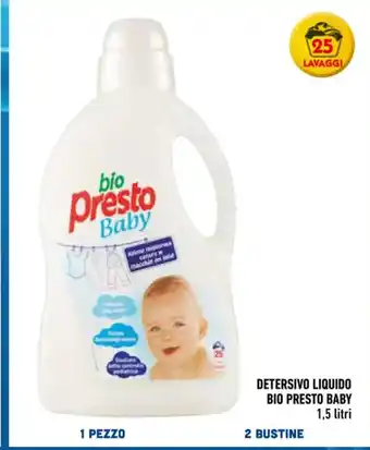 Conad Superstore Detersivo Liquido Bio Presto Baby 1,5 litri offerta