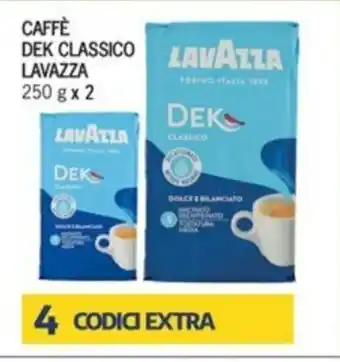 Lavazza Caffè Dek Classico 250g x 2