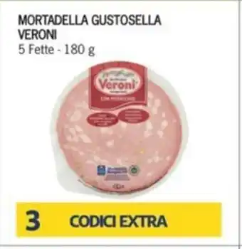 Iper Tosano Veroni Mortadella Gustosella 180 g offerta