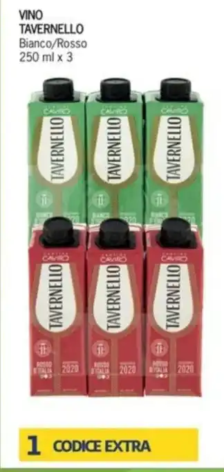 Tavernello Vino Bianco/Rosso 250 ml x 3