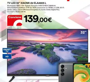 TV Led 32" XIAOMI A2 ELA4805 L 71,57 x 19,04 x h47,10