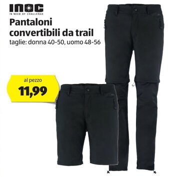 ALDI Inoc Pantaloni convertibili da trail offerta