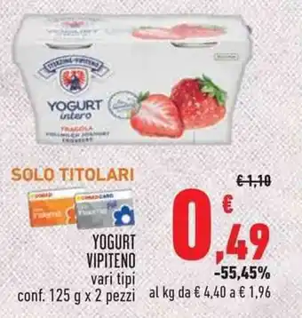 Conad Superstore Vipiteno Yogurt 125 g x 2 pezzi offerta