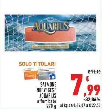 Conad Superstore Aquarius Salmone Norvegese affumicato 270 g offerta