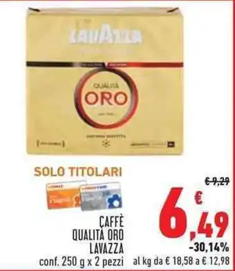Conad Superstore Lavazza Caffè Qualità Oro 250 g x 2 pezzi offerta
