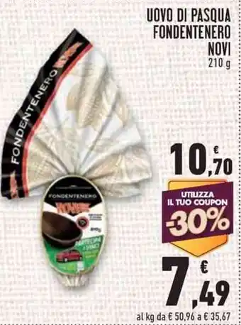 Conad Superstore Novi Uovo di Pasqua Fondentenero 210 g offerta