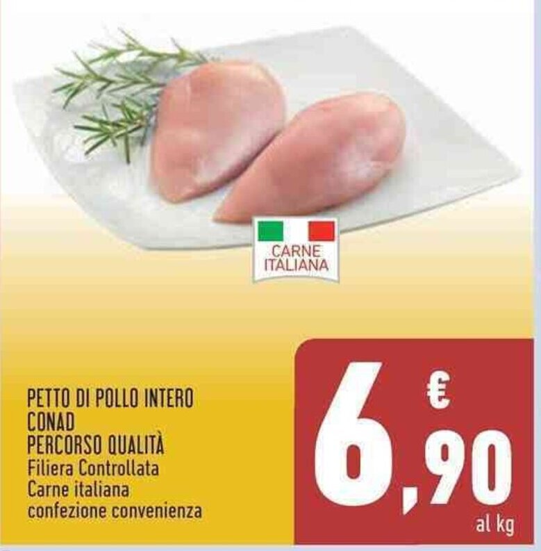 Conad Superstore Conad Percorso Qualità Petto di Pollo Intero offerta