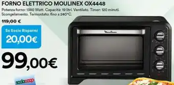 Ipercoop Moulinex Forno Elettrico OX4448 offerta
