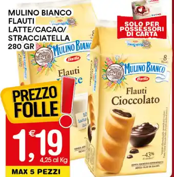 Gecop Mulino Bianco Flautti Latte/Cacao/Stracciatella 280gr offerta