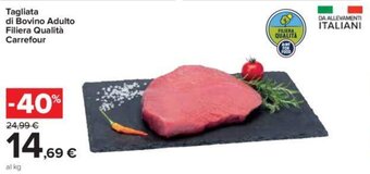 Carrefour Carrefour Tagliata di Bovino Adulto Filiera Qualità offerta