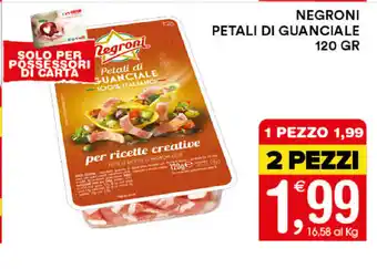 Gecop Negroni Petali di Guanciale 120gr offerta