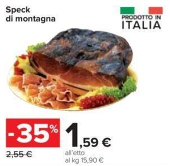 Carrefour Speck di Montagna offerta
