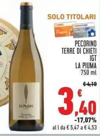 Pecorino Terre di Chieti IGT La Piuma 750 ml