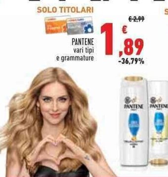 Pantene vari tipi
