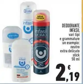 Conad Superstore Infasil Deodorante 50 ml offerta