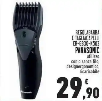 Panasoniic Regolabarba e Tagliacapelli ER-GB36-K503