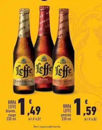 Conad Superstore Leffe Birra ambrée 330 ml offerta