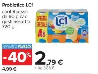 LC1 Probiotico Conf 8 Pezzi da 90 g cad Gusti Assortiti 720 g