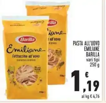 Barilla Pasta All'Uovo Emiliane vari tipi 250 g