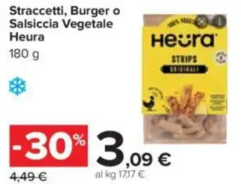 Heura Straccetti, Burger o Salsiccia Vegetale 180 g