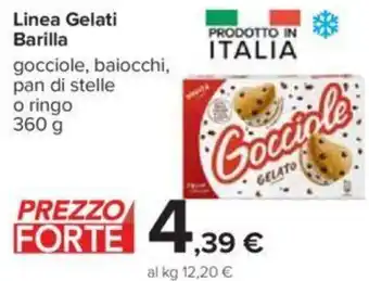 Carrefour Barilla Linea Gelati Gocciole, Baiocchi, Pan di Stelle o Ringo 360 g offerta