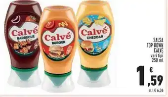 Calve Salsa Top Down vati ripi 250 ml