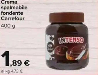 Carrefour Carrefour Crema Spalmabile Fondente 400 g offerta