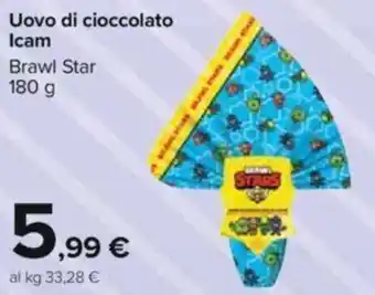 Icam Uova di Cioccolato Brawl Star 180 g