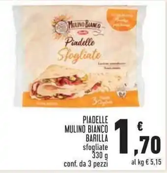 Conad Superstore Barilla Piadelle Mulino Bianco 330 g conf. da 3 pezzi offerta
