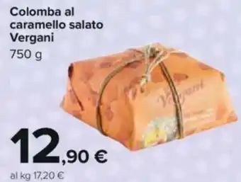 Carrefour Vergani Colomba Al Caramello Salato 750 g offerta