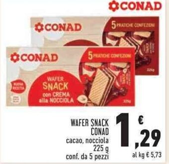 Conad Wafer Snack 225 g