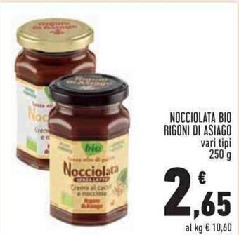 Conad Superstore Nocciolata Bio Rigoni di Asiago vari tipi 250 g offerta