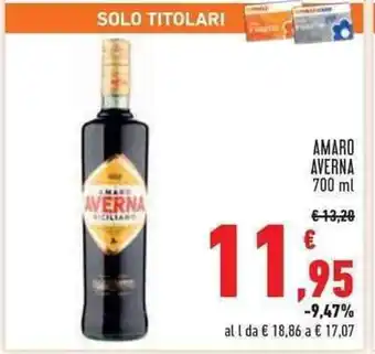 Conad Superstore Averna Amaro 700 ml offerta