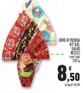 Conad Superstore Nestle Uovo di Pasqua Kit Kat Galak vari tipi 230 g offerta