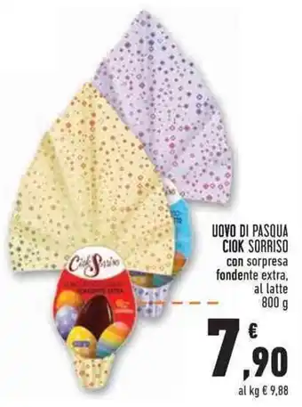 Conad Superstore Ciok Sorriso Uovo di Pasqua 800 g offerta