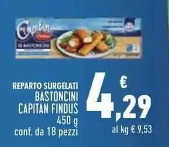 Conad Superstore Capitan Findus Bastoncini 450 g 18 pezzi offerta