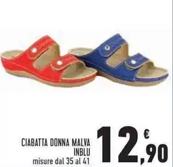 Ciabatta Donna Malva Inblu misure dal 35 al 41