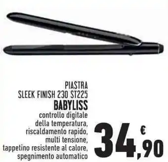 Conad Superstore Babyliss Piastra Sleek Finish 230 ST225 offerta