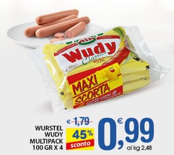 Wurstel Wudy Multipack 100 Gr x 4